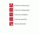 CILINDRO SEGURIDAD DORMAKABA ENTRO LATÓN MEDIO MS R 15mm 30x10L