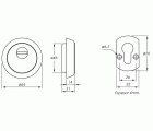 ESCUDO SEGURIDAD TECON TC-HU NIQUELADO