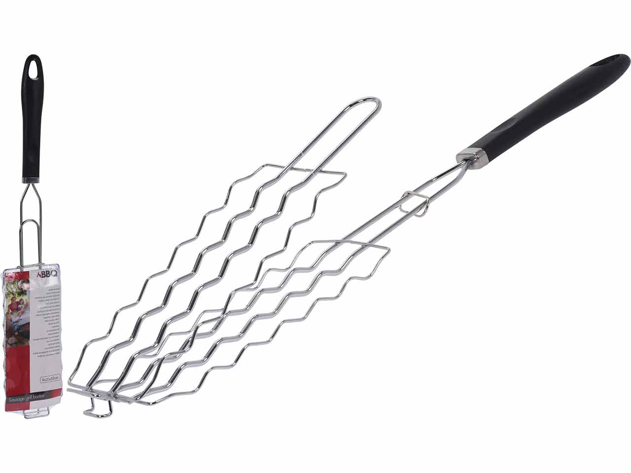 PARRILLA CROMADA PARA SALCHICHAS