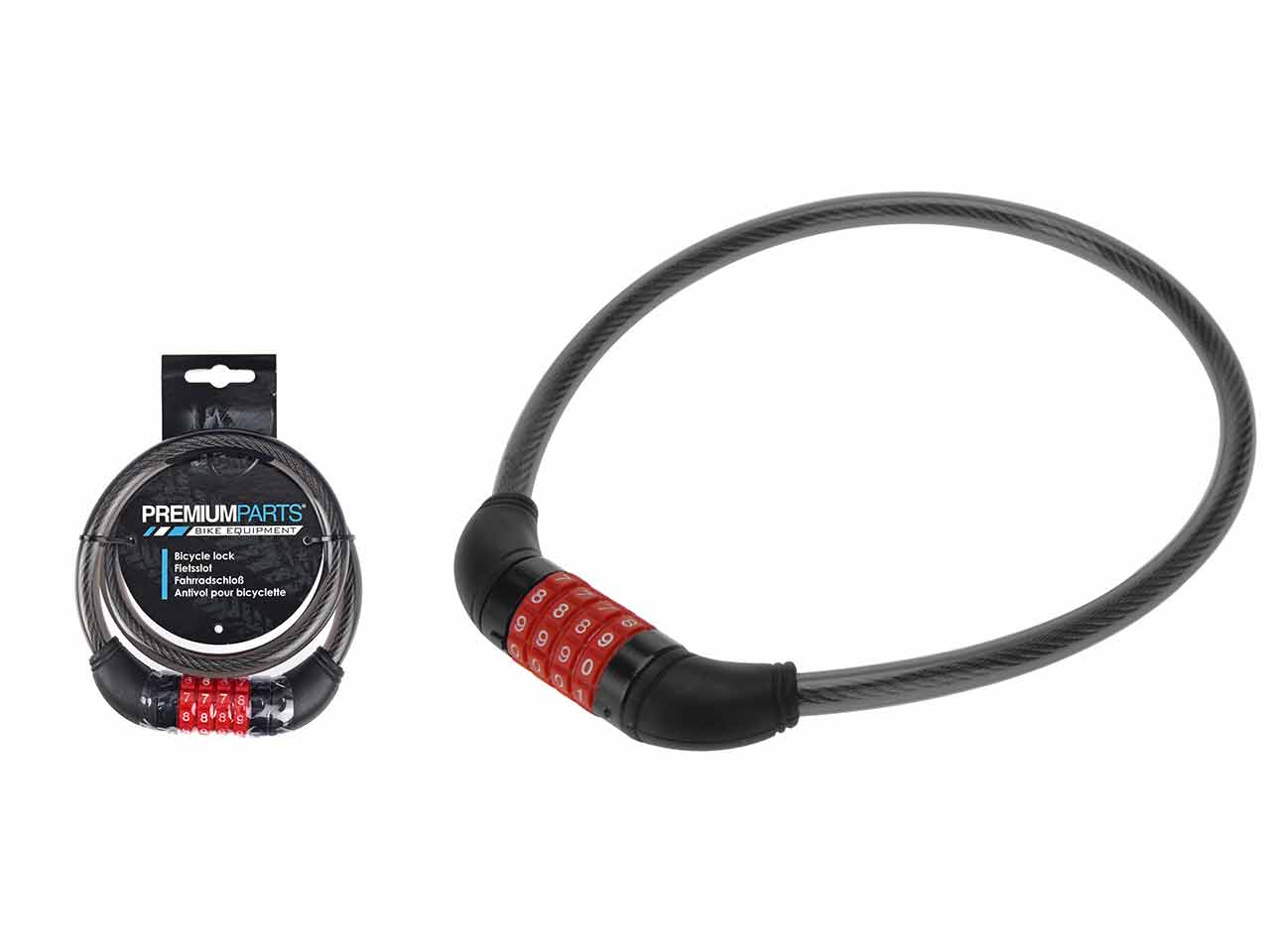 CANDADO PARA BICICLETA CON BLOQUEO NUMÉRICO 65cm