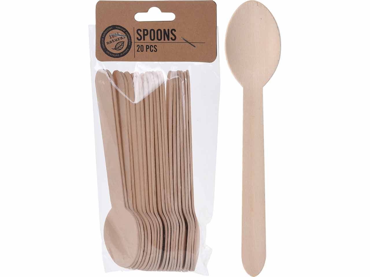 CUCHARAS DE MADERA 20Uds