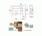CERROJO SAG EP30 EUROPERFIL CROMADO