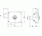 CERRADURA SOBREPONER LINCE 5124A  8 DERECHA