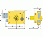 CERRADURA SOBREPONER CON PICAPORTE LINCE 5125B 12 DERECHA