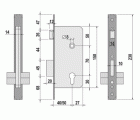 CERRADURA EMBUTIR MADERA LINCE 5701 40mm