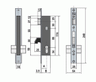 CERRADURA EMBUTIR METAL LINCE 5570 20mm