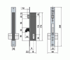 CERRADURA EMBUTIR METAL LINCE 5571 20mm