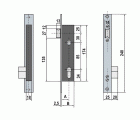 CERRADURA EMBUTIR METAL LINCE 5703 20mm