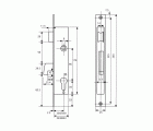 CERRADURA EMBUTIR SEGURIDAD METAL 2240BE 20mm NIQUELADO