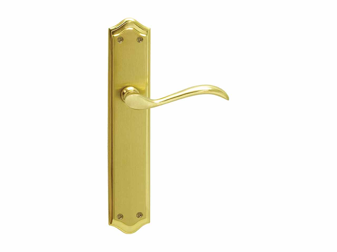 JUEGO MANILLAS CON PLACA LATON PULIDO SATINADO EQ-9501