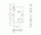 CERRADURA EMPOTRAR MADERA EZCURRA LATONADO 4000/30
