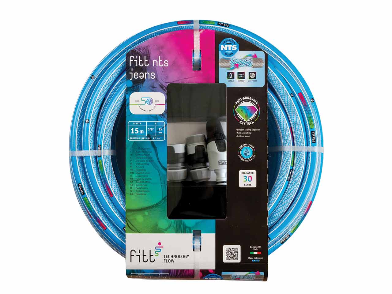 KIT MANGUERA FITT NTS JEANS - NO TORSIÓN 15mts.