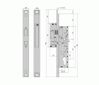 CERRADURA KIT ELECTROMECANICO ATEKO LINCE 5703TE 20mm