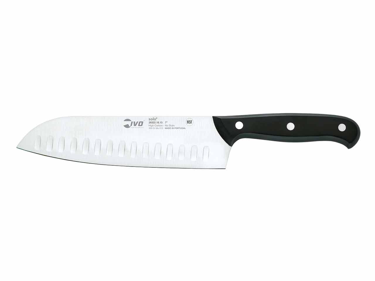 CUCHILLO SANTOKU ALVEOLADO IVO SOLO 26322