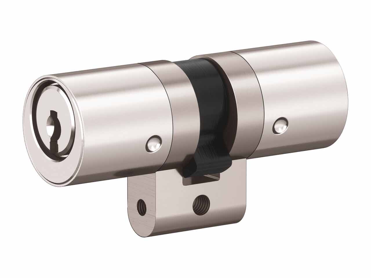 CILINDRO SEGURIDAD DORMAKABA ENTRO PERFIL SUIZO LEVA R 15mm NIQUEL