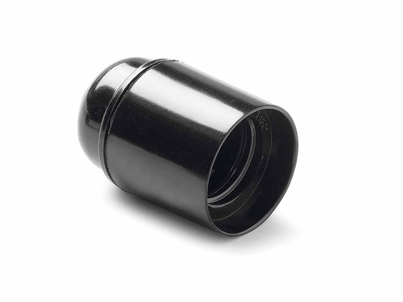 PORTALAMPARAS FAMATEL LISO CASQUILLO E-27 NEGRO