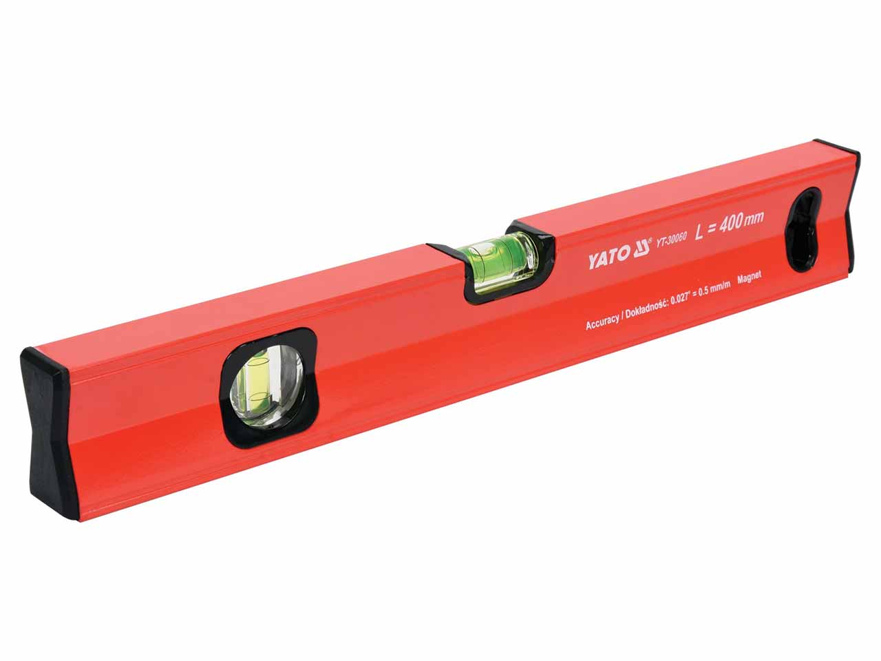 NIVEL TUBULAR MAGNETICO ALUMINIO 2 BURBUJAS YATO