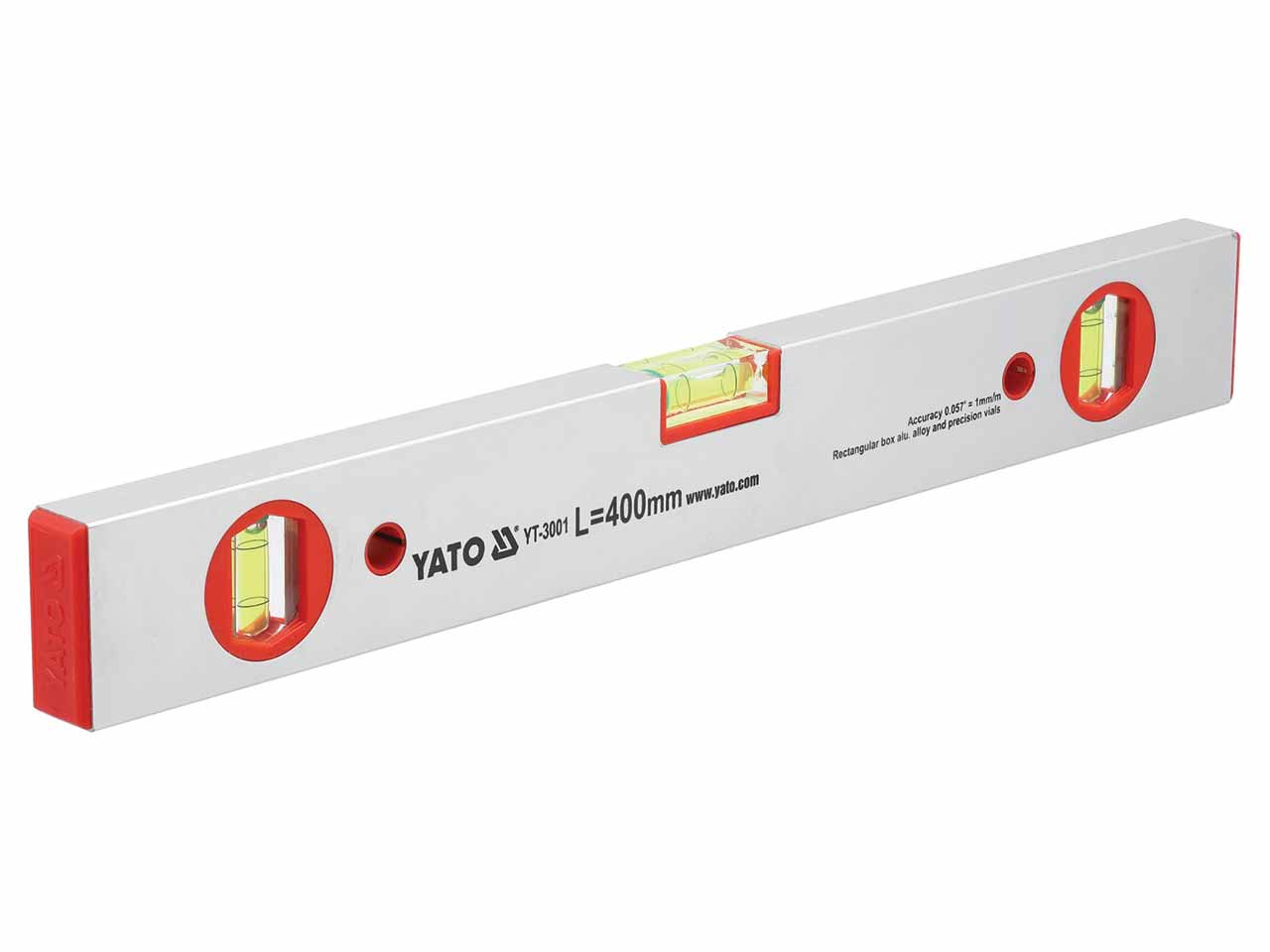 NIVEL TUBULAR ALUMINIO 3 BURBUJAS YATO