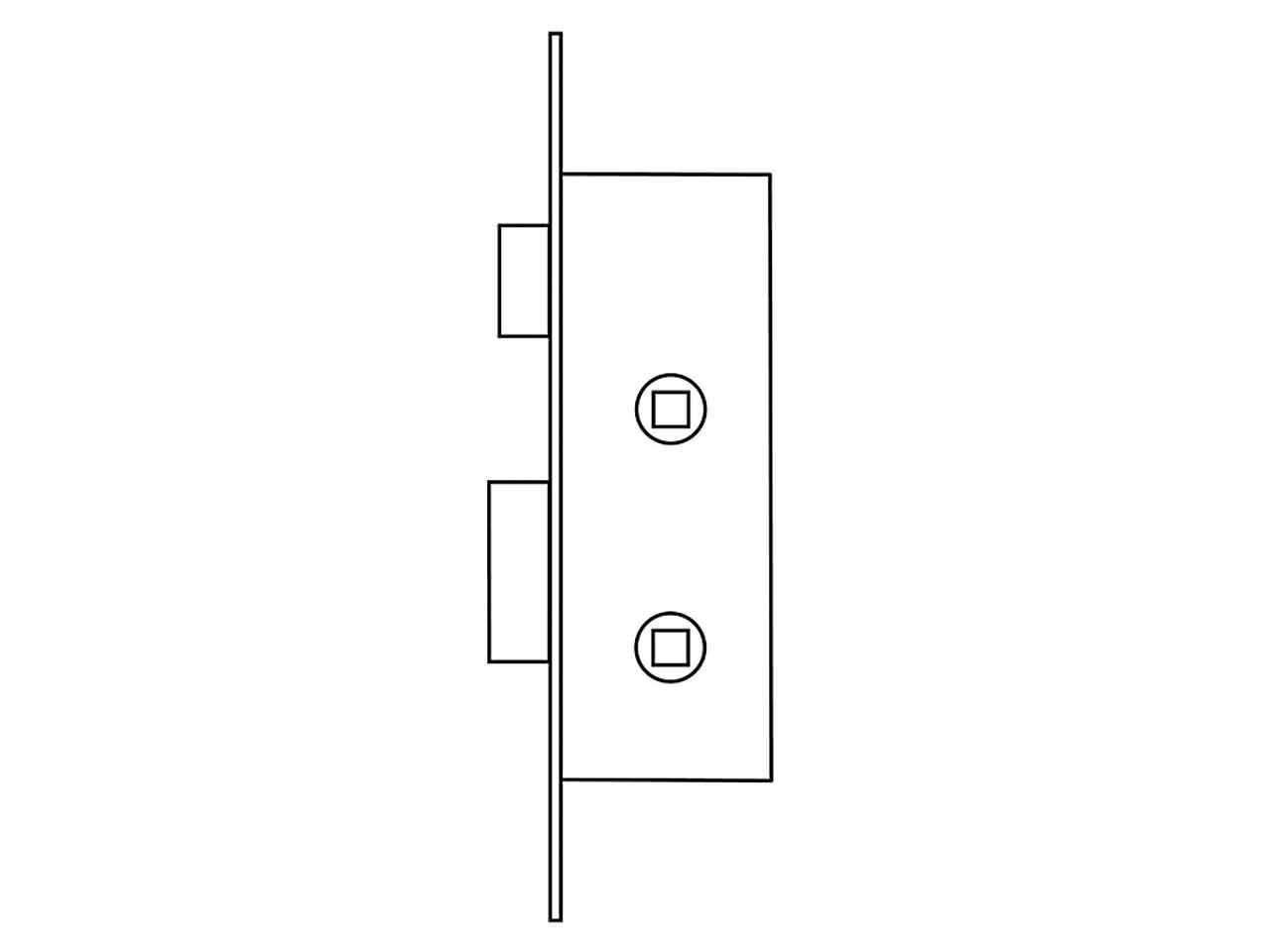 CERRADURA EMBUTIR SEGURIDAD METAL 2204