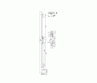CERRADURA EMBUTIR SEGURIDAD METAL 3 PUNTOS 4230LE 20mm NIQUELADO