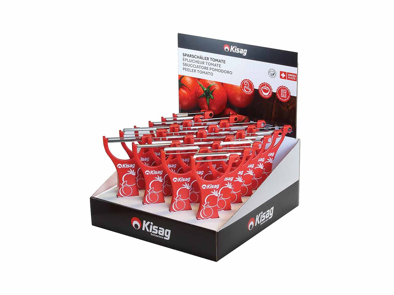 EXPOSITOR PELADOR TOMATES KISAG 24Uds