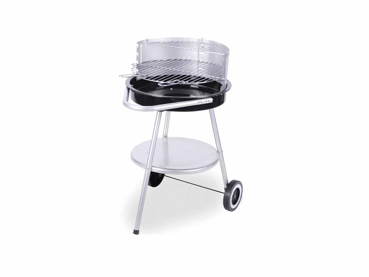 BARBACOA REDONDA Ø44cm CON RUEDAS Y CHAPA