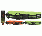 COLLAR PARA PERRO EXTENSIBLE ANCHO 3cm NEGRO Y NEON 45-55cm