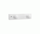 COLGADOR ATORNILLABLE MADERA PINO 2 POMOS MIEL