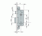 CERRADURA CENTRAL AZBE - YALE PARA 8922 PALANCA 8922-60