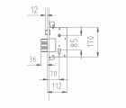 CERRADURA CENTRAL MCM PARA 7140 Y 7145-5-70