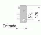 CERRADURA CENTRAL UCEM 2 V BULONES PARA 2550-50 5080T