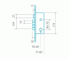 CERRADURA EMPOTRAR CENTRAL EZCURRA PARA 2000B 50mm