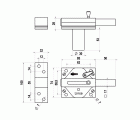CERROJO SOBREPONER SEGURIDAD LINCE 7930R CROMO MATE + CILINDRO
