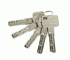 CERROJO SOBREPONER SEGURIDAD LINCE 7930R COBRE VIEJO + CILINDRO