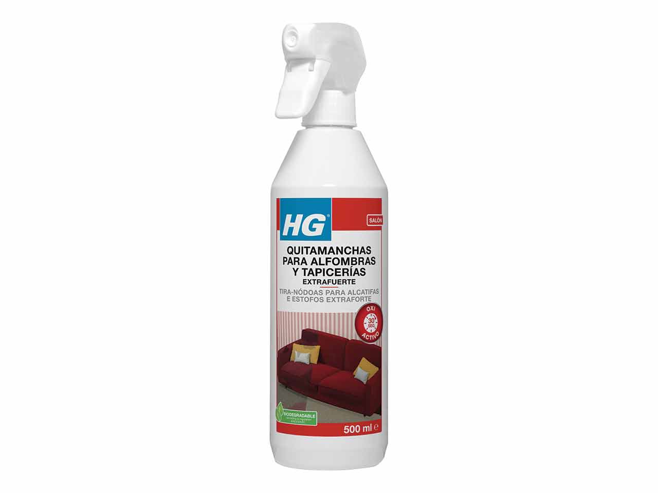 QUITAMANCHAS HG ALFOMBRAS TAPICERIAS EXTRAFUERTE 500ml