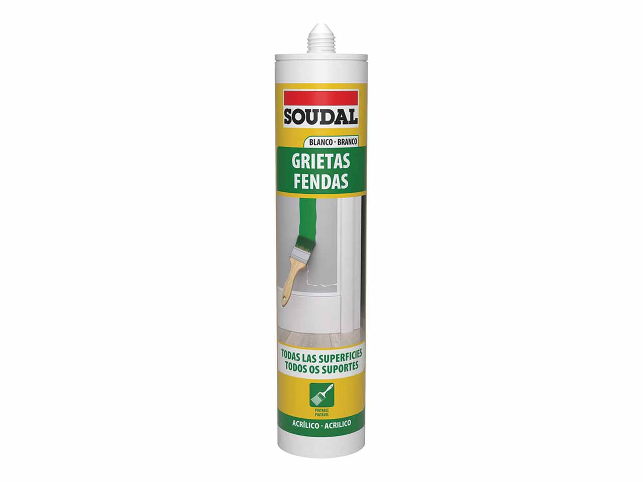 MASILLA ACRILICA GRIETAS SOUDAL BLANCO 290ml