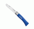 NAVAJA OPINEL ACERO INOXIDABLE PUNTA REDONDA Nº 07 - 8cm AZUL