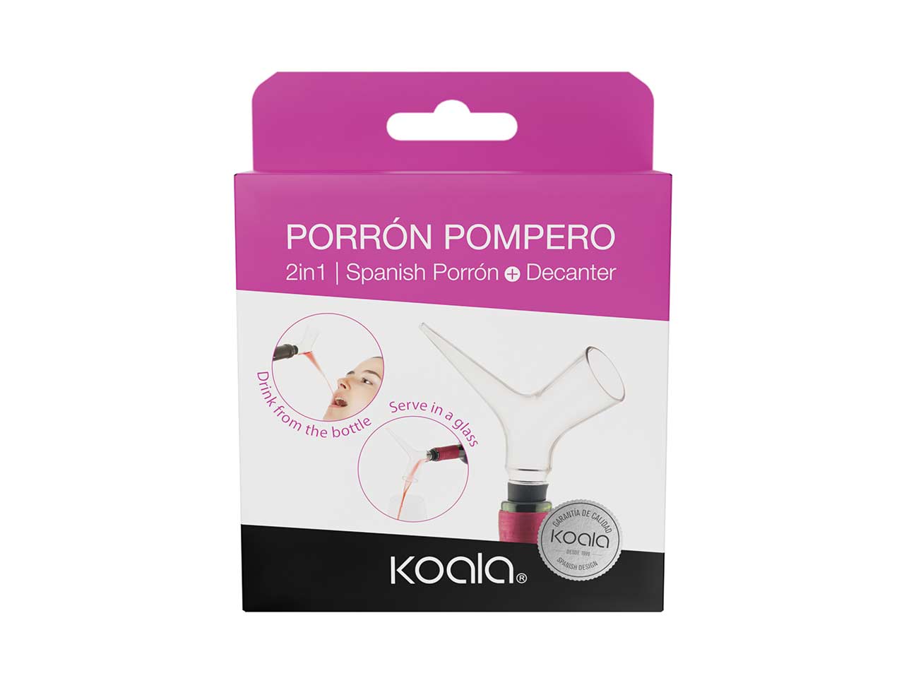 DECANTADOR Y PORRON POMPERO KOALA