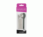 SET CUBIERTOS DE VIAJE INOXIDABLE FUNDA SILICONA KOALA