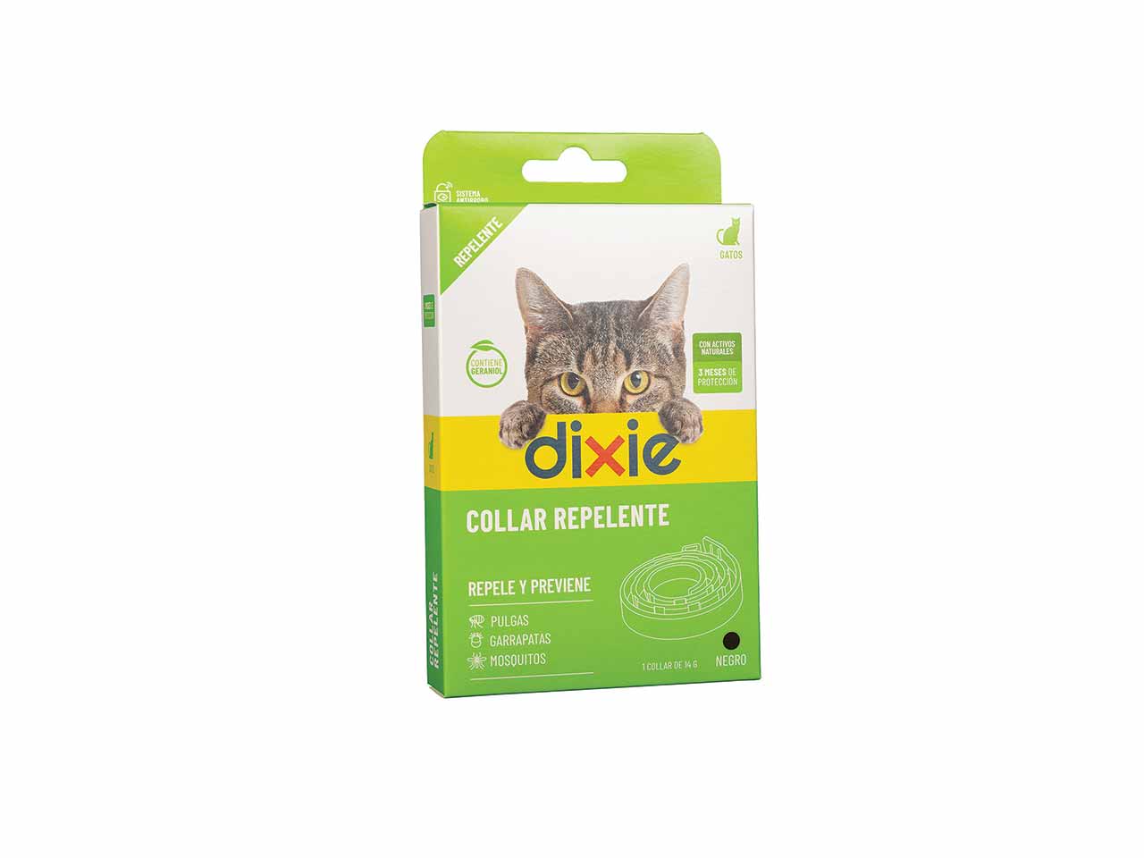 COLLAR REPELENTE PARASITOS DIXIE PARA GATOS