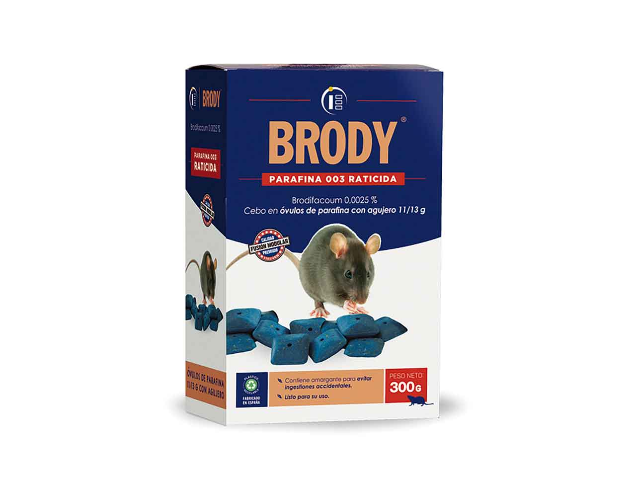 RATICIDA BRODY-3 003 OVULO 11/13gr 300grs.