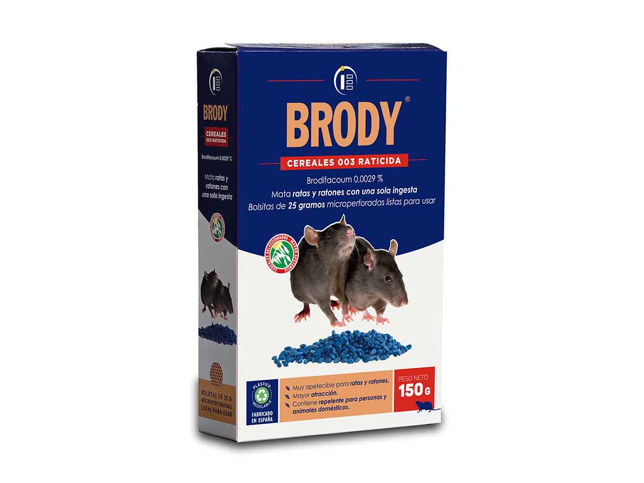 RATICIDA BRODY 003 CEREAL 150gr