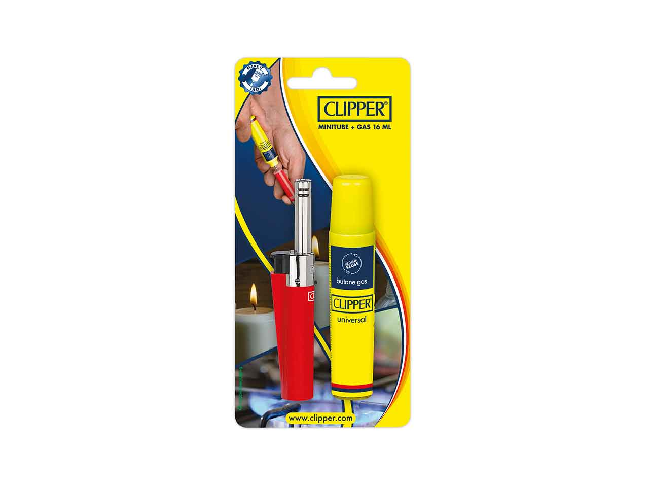 ENCENDEDOR CLIPPER TUBE MINI + 16ml GAS