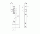 CERRADURA MCM EMBUTIR SEGURIDAD METAL 1553 18mm INOXIDABLE