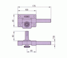CERROJO SEGUIRDAD SOBREPONER AZBE - YALE MODELO 5HN 50x100