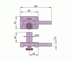 CERROJO SEGUIRDAD SOBREPONER AZBE - YALE MODELO 18HN 40x80