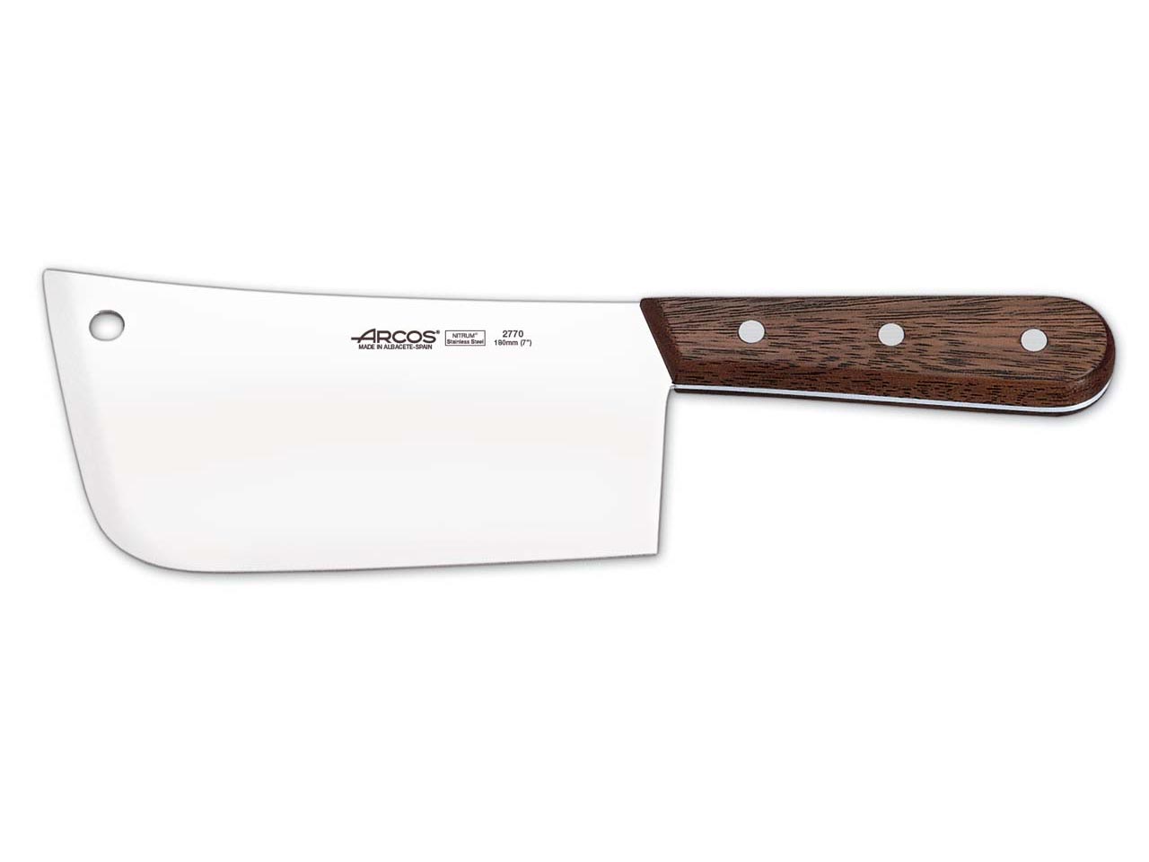 MACHETE ACERO INOXIDABLE MANGO MADERA PALISANDRO