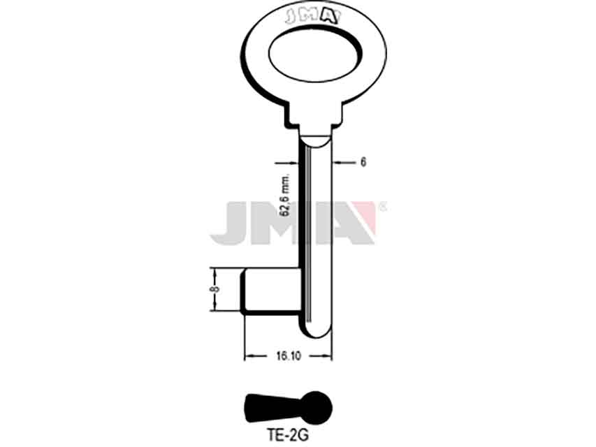 LLAVES GORJA TE-2G    MACHO