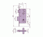 CERRADURA EMBUTIR AZBE - YALE MADERA MODELO 700 40x70HL