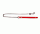 CORREA CADENA ARPPE EMPUÑADURA CUERO 100cm ROJO